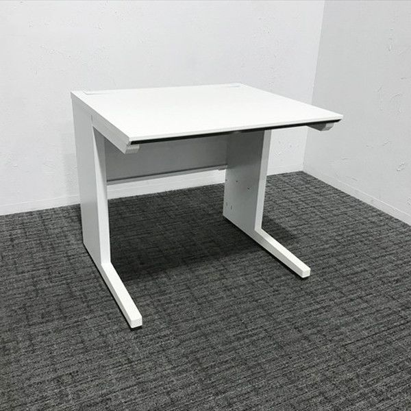 コクヨ パソコンデスク iS 引出し無 オフィスデスク W800 KOKUYO ホワイト