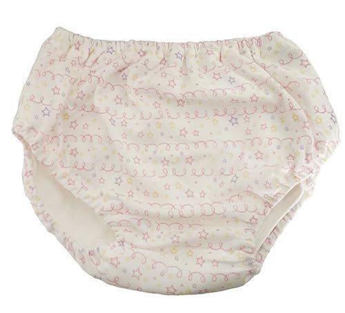 【残りわずか】(140) 150ml吸収 星・クレヨンライン 女の子用おねしょパンツ