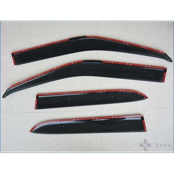 ドアバイザー ライズ ロッキー A200 Aサイドバイザー スモーク 雨よけ 換気 金具付き フロント リア 4ピース