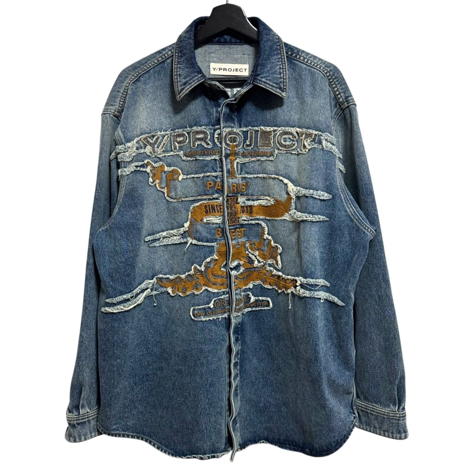 Y/PROJECT】24AW PARIS BEST PATCH DENIM SHIRT ワイ