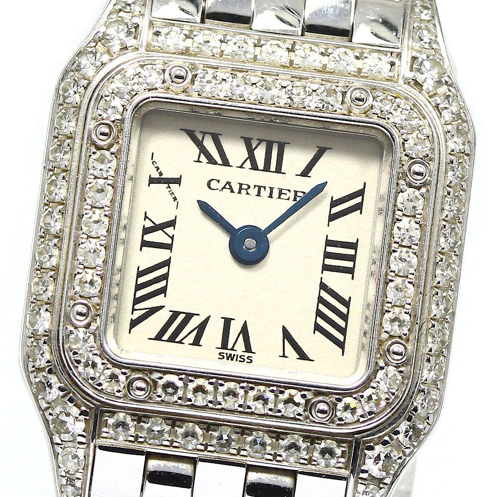 訳あり カルティエ いに CARTIER パンテール YGベゼルクォーツ レディース