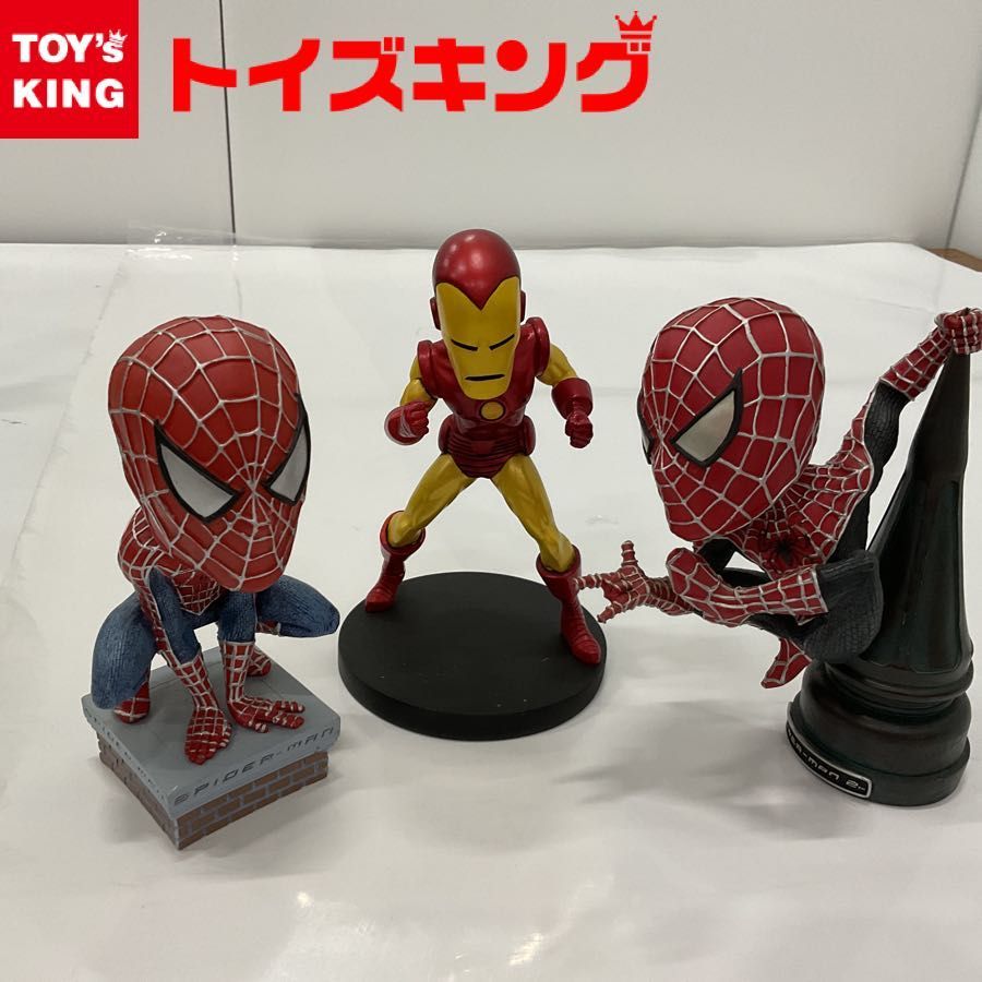 NECA Head Knocker MARVEL スパイダーマン アイアンマン マーベル 3点セット 首振り ヘッドノッカー フィギュア - メルカリ