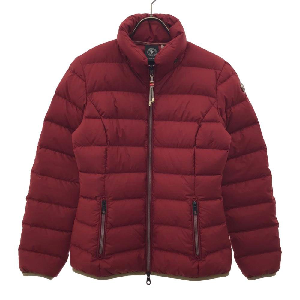ケープホーン ロゴワッペン ダウンジャケット レッド CAPEHORN