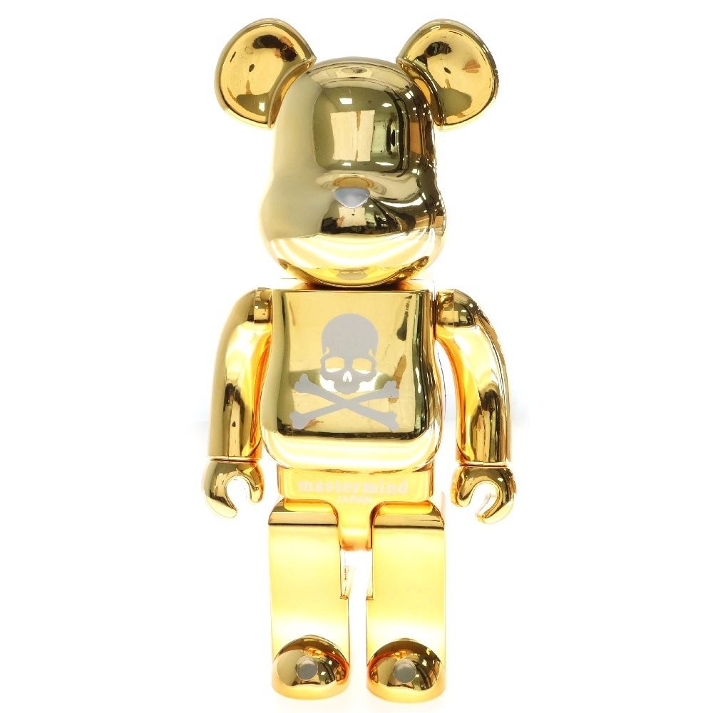 MEDICOM TOY メディコムトイ BE RBRICK WORLD WIDE TOUR mastermind JAPAN 400% ベアブリック マスターマインドジャパン ワールドワイドツアー 人形 フィギュア ゴールド