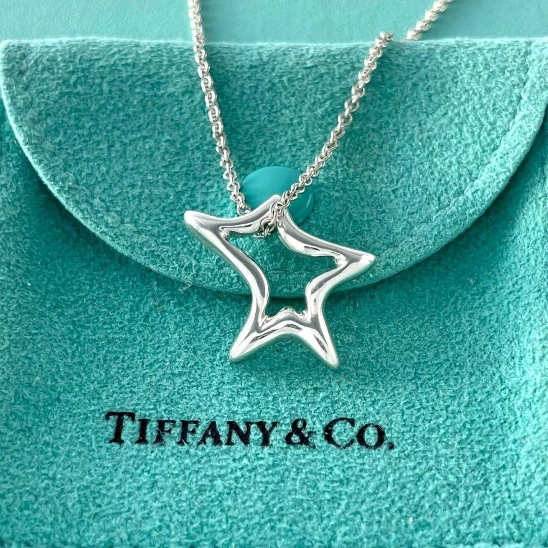 ティファニー 希少 オープン スター ネックレス シルバー 925 Q46fe