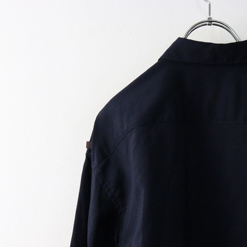 美品 マルニ MARNI ウールトロピカルバイカラーシャツ 44