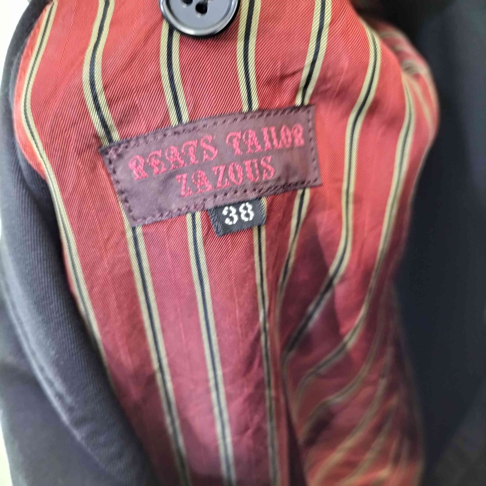 リーツテイラーザズー REATS TAILOR ZAZOUS 裏地ストライプ 2Bシングル