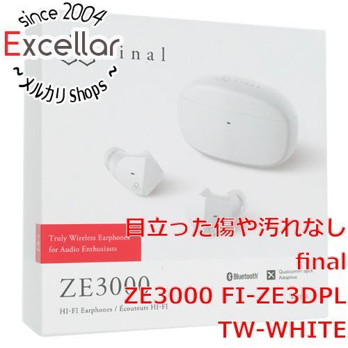 bn:4] final 完全ワイヤレスイヤホン ZE3000 FI-ZE3DPLTW-WHITE