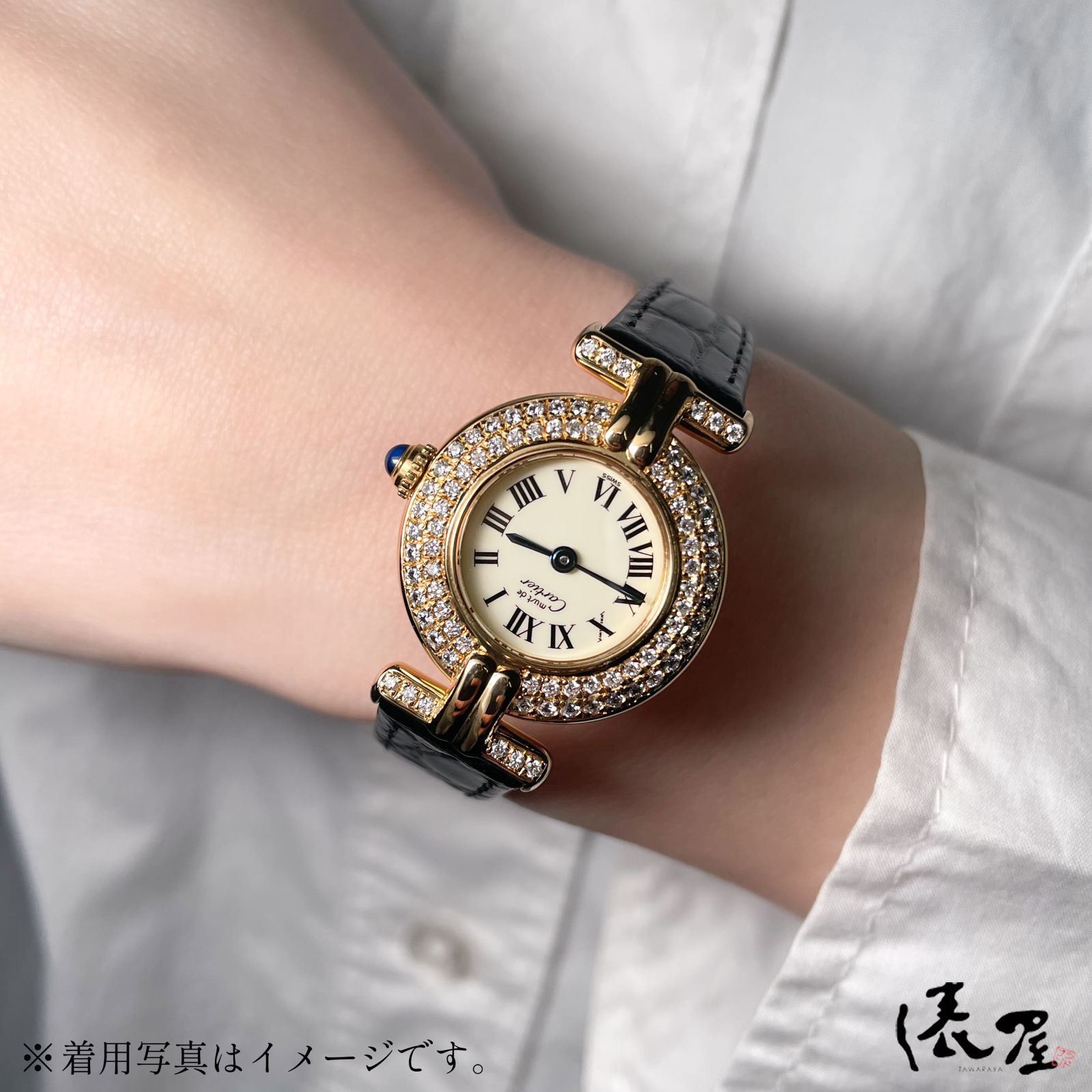 カルティエ　Cartier ビンテージ　マストコリゼ　時計　腕時計　レディース Cartier - 【極美品】カルティエ マストコリゼ ゴールド