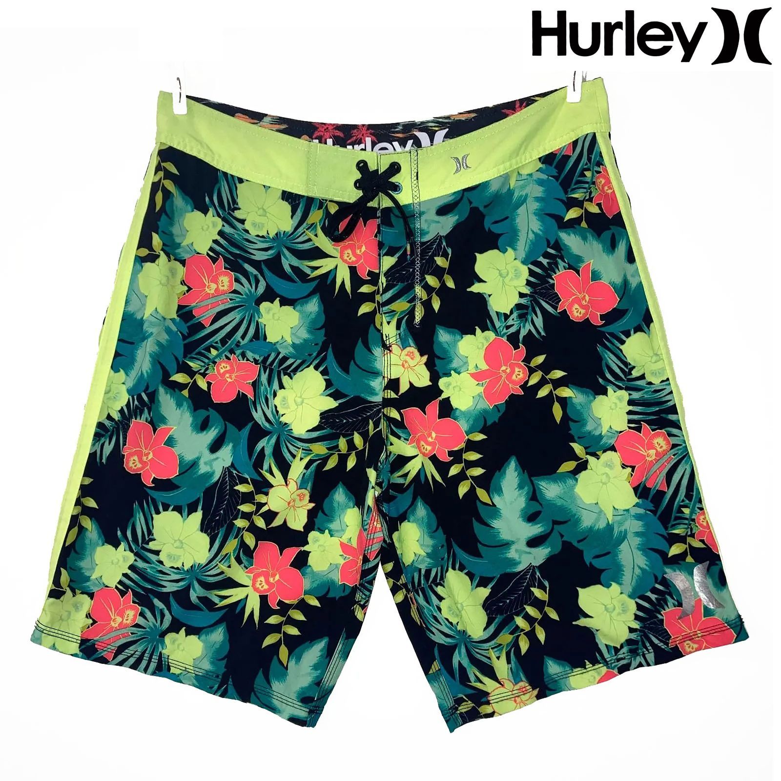 USED／32インチ】Hurley Phantom サーフパンツ ネオン ハイビスカス