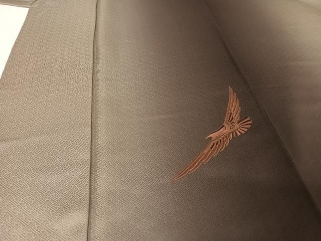 平和屋着物○染色作家 斉藤三才 訪問着 刺繍 三才鳥 暈し染め 金糸