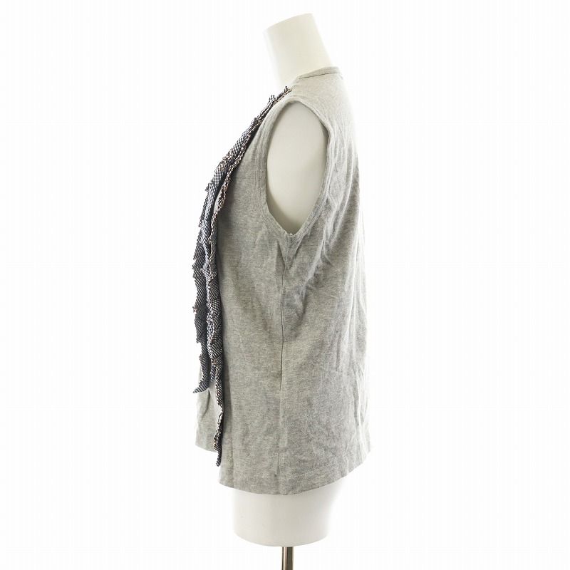 tricot COMME des GARCONS ノースリーブ S 白 【古着】