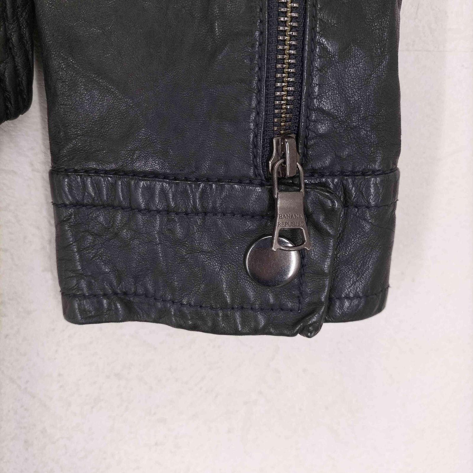 バナナリパブリック BANANA REPUBLIC ラムレザーシングルライダースジャケット レディース M GULLKHAN_COM