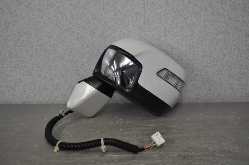 左 ドアミラー 電格 10P ウィンカー ヒーター 補助ミラー付 NH624P 白 RK1 ステップワゴン L 前期 M47 s021028B