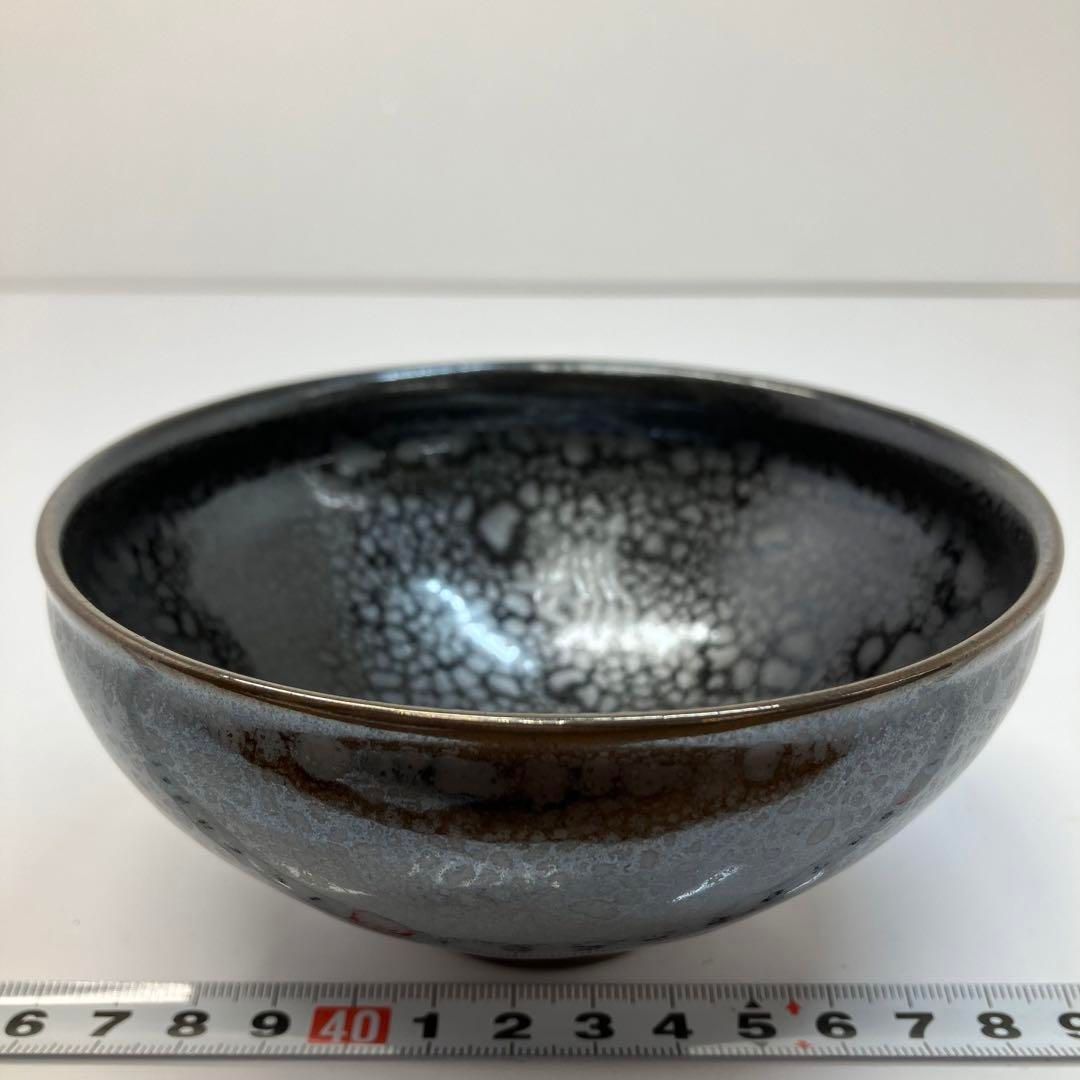 油滴天目 茶碗 直径12㎝ 東山6-0309① 和食器 正山作油滴天目京型 抹茶