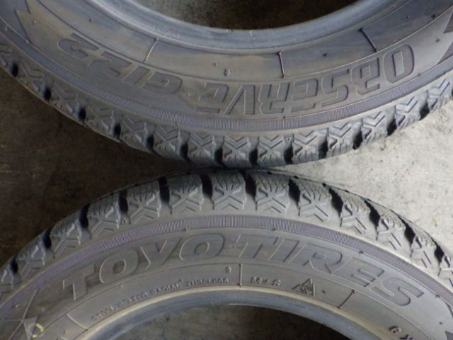 T2211-21　スタッドレスタイヤ　トーヨー　OSERVE GIZ2　155/65R13　2021年　2本セット