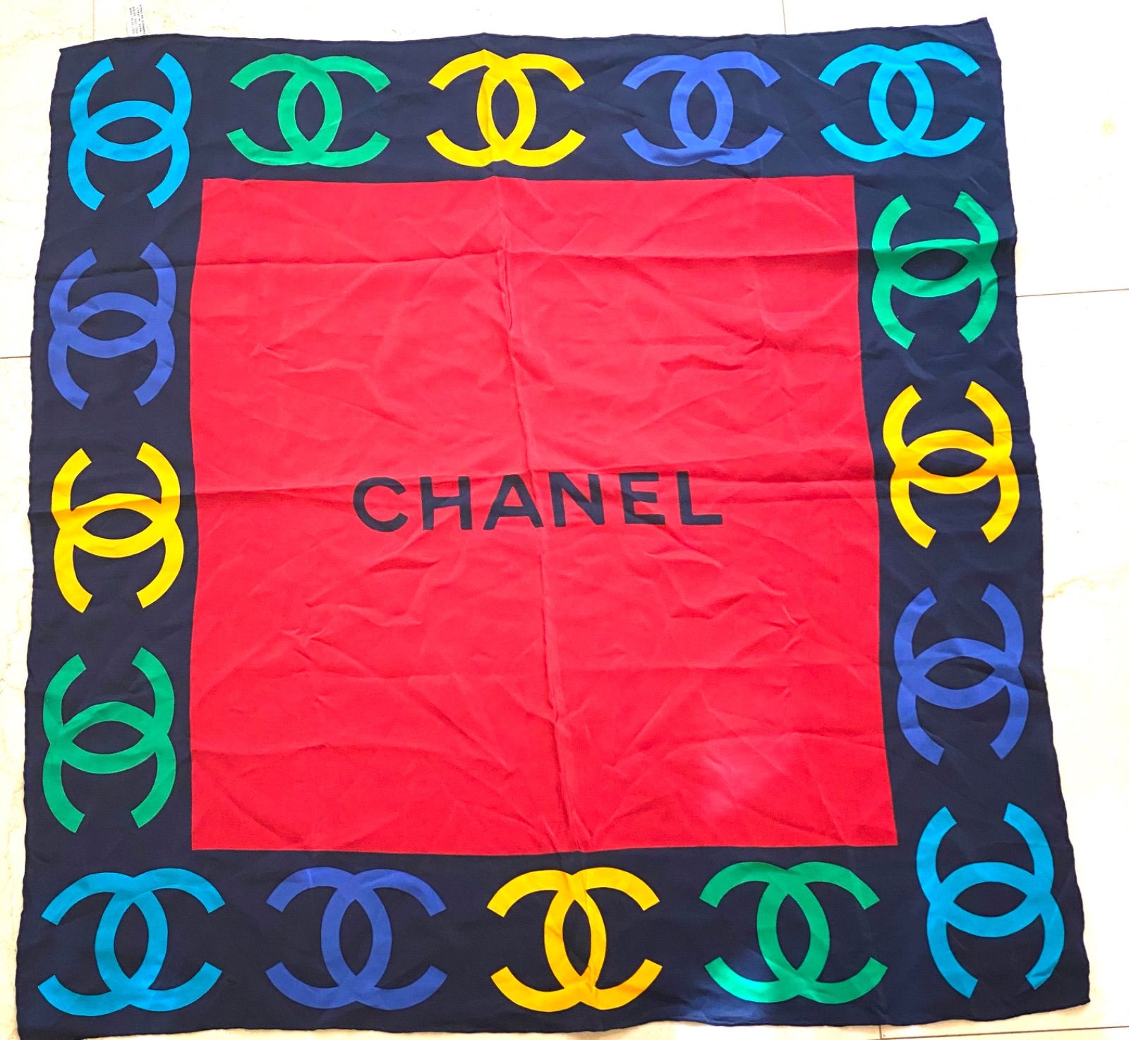 レア　CHANEL シャネル　シルク　スカーフ　総柄　ココマーク　カラフル CHANEL 【Sale】シャネル 22P 2022春夏 ツイリー スカーフ ヘア