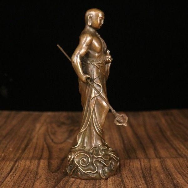 仏教美術 仏像 地蔵王仏像 銅製 銅器 工芸品 美術品 置物 - メルカリ