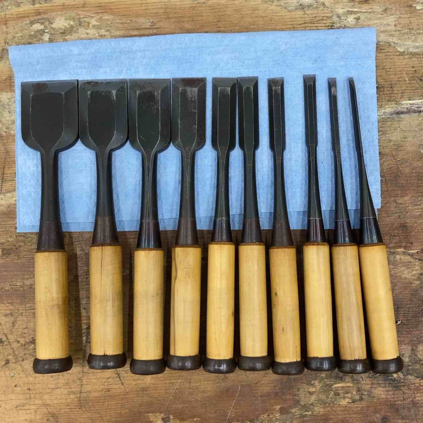 品 鑿 ノミ 10本組 叩き鑿 追い入れ鑿 東一正芳 柏店