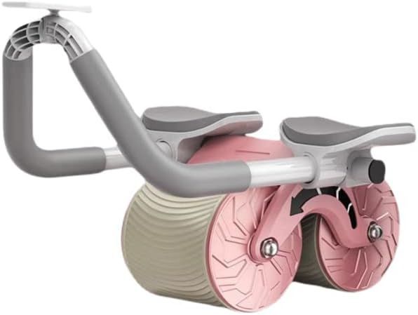 【在庫処分】腹筋ローラー ホイール 腹部コア筋力トレーニング ワークアウト機器 自動リターン アブマシン 肘サポート付き 腹筋ホイール コア フィットネス レジスタンス ホーム ジム エク