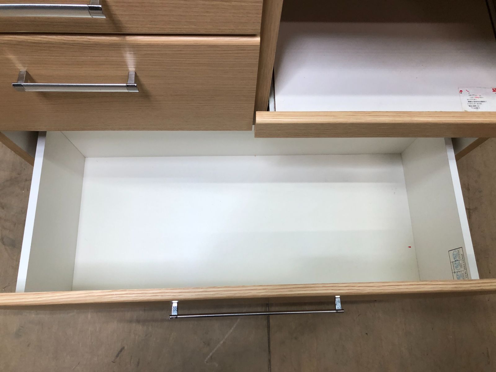 ニトリ 食器棚 RIPE-90KBS キッチン・レンジボード250329-1