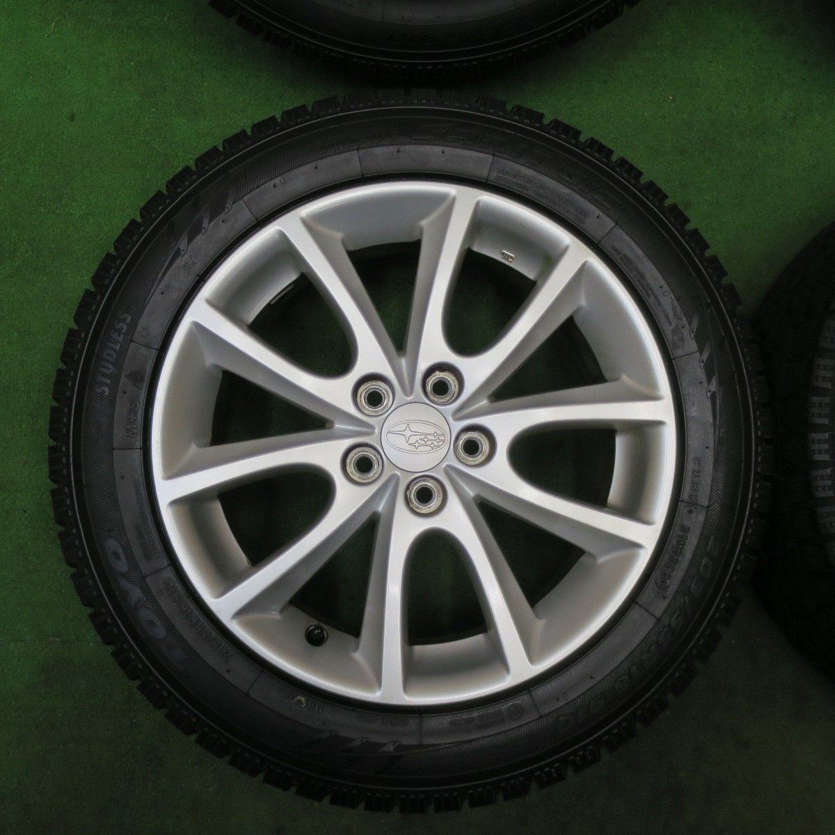 バリ溝 22年 キレイ 9.5分 スバル GJ GP インプレッサ G4 純正 205 55R16 スタッドレス トーヨー オブザーブ ガリット GIZ 16インチ PCD100 5H 5092302TTス FFCRYSTALESIA_COM