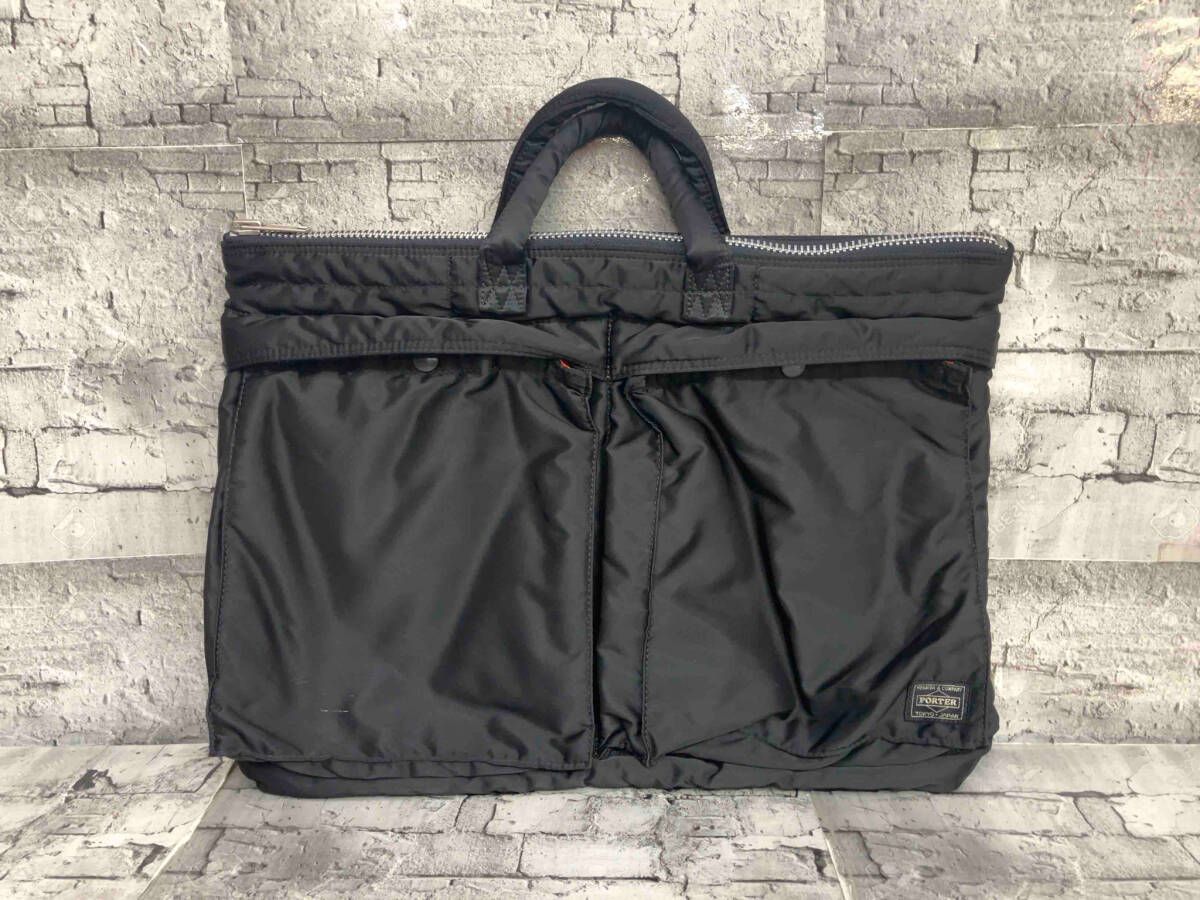 【新品】 Porter タンカー　シュートヘルメット ビジネスバッグ A4可　黒 ポーター タンカー シュートヘルメット ビジネスバッグ A4可