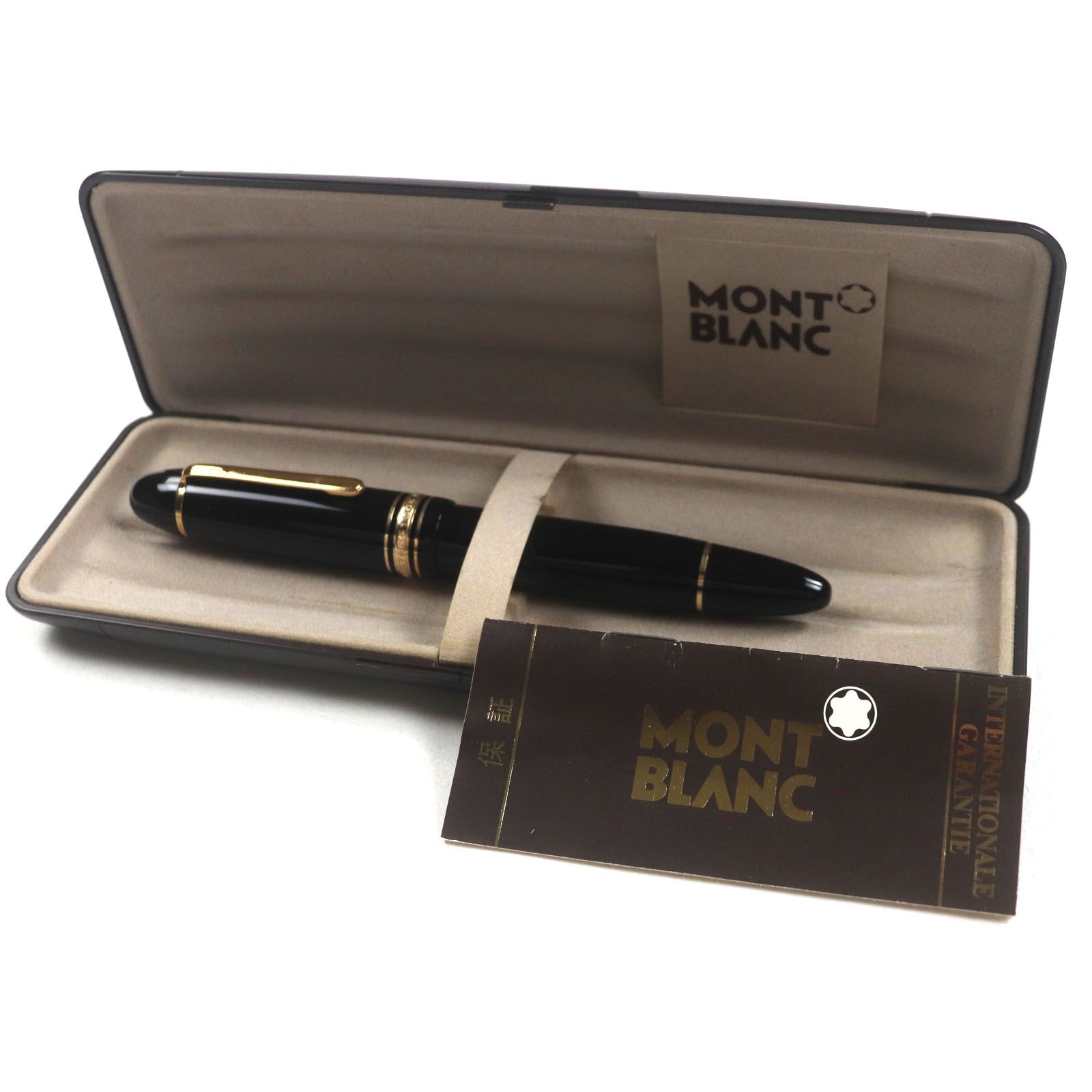 MONTBLANC モンブラン マイスターシュテュック 149 ペン先18K EFニブ 万年筆 ブラック ゴールド ケース付き ドイツ製 メンズ