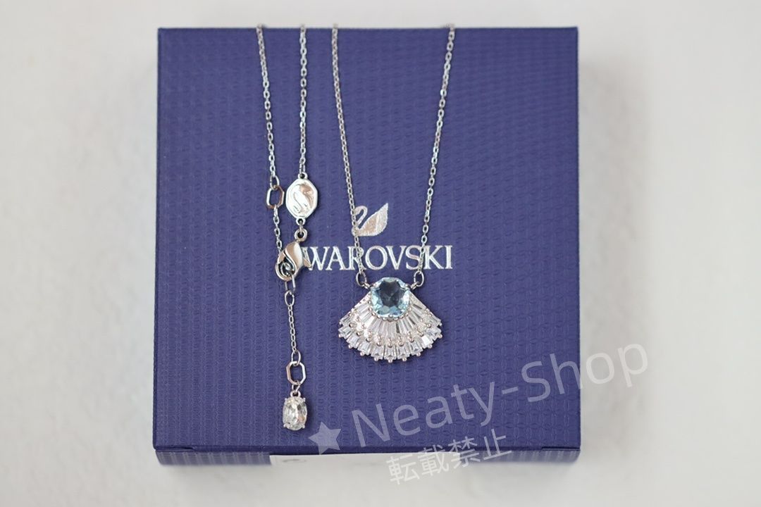 💗新品💗Swarovski  ファッショブルードリルクリスタル貝殻鎖骨ネックレス