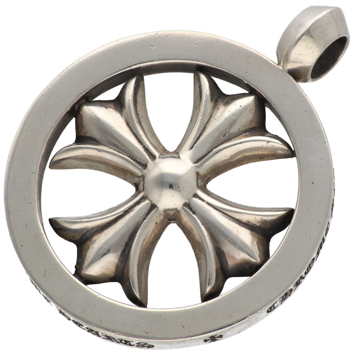 CHROME HEARTS クロムハーツ CHプラス メダリオン SV925 シルバー ネックレス ペンダント トップ チャーム 25032089 RS