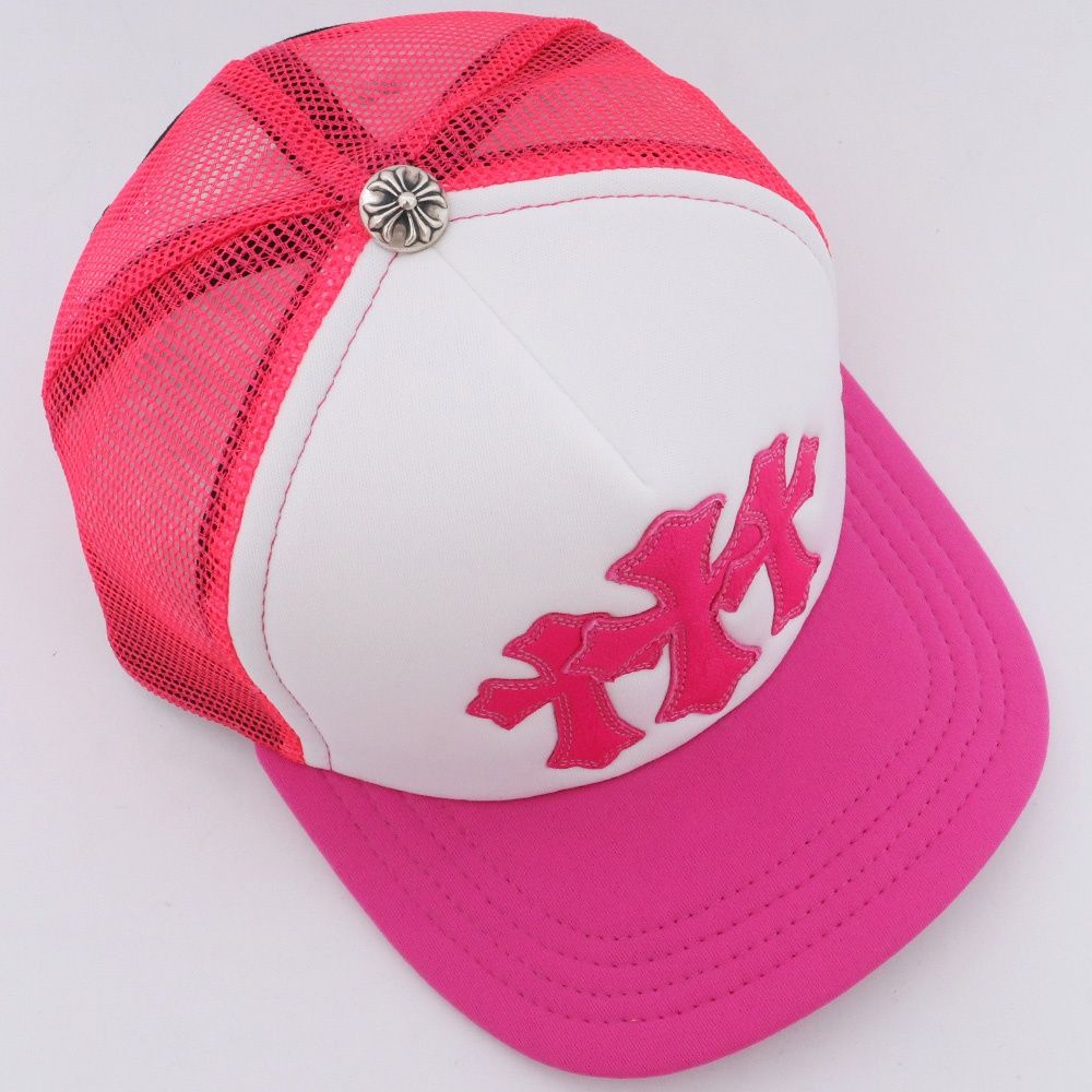 Chrome Hearts メッシュキャップ　黒/ピンク CHROME HEARTS 新品 クロムハーツ 帽子 ブラック ピンク CH
