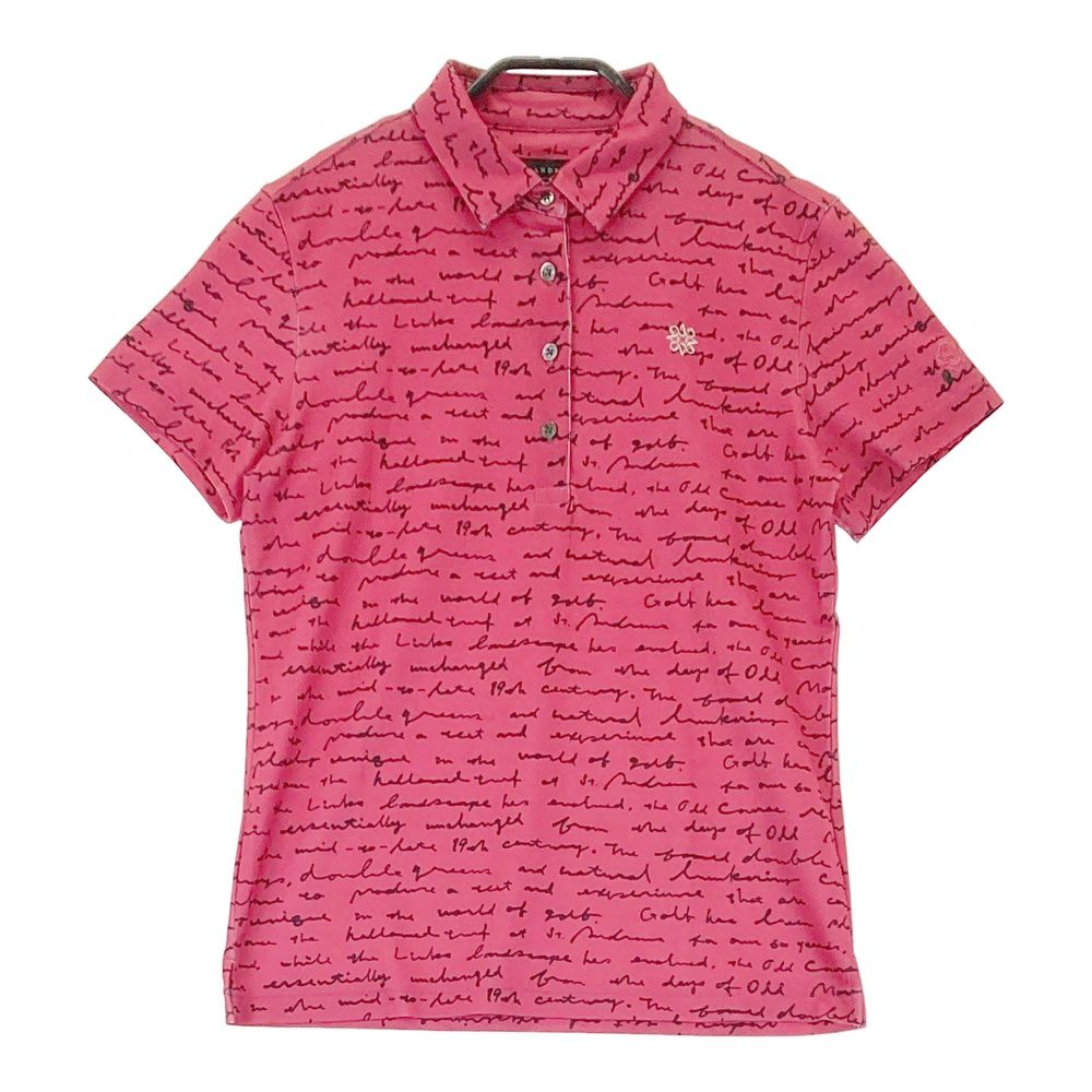 サイズ：M ST ANDREWS セントアンドリュース 半袖ポロシャツ ロゴ刺繍