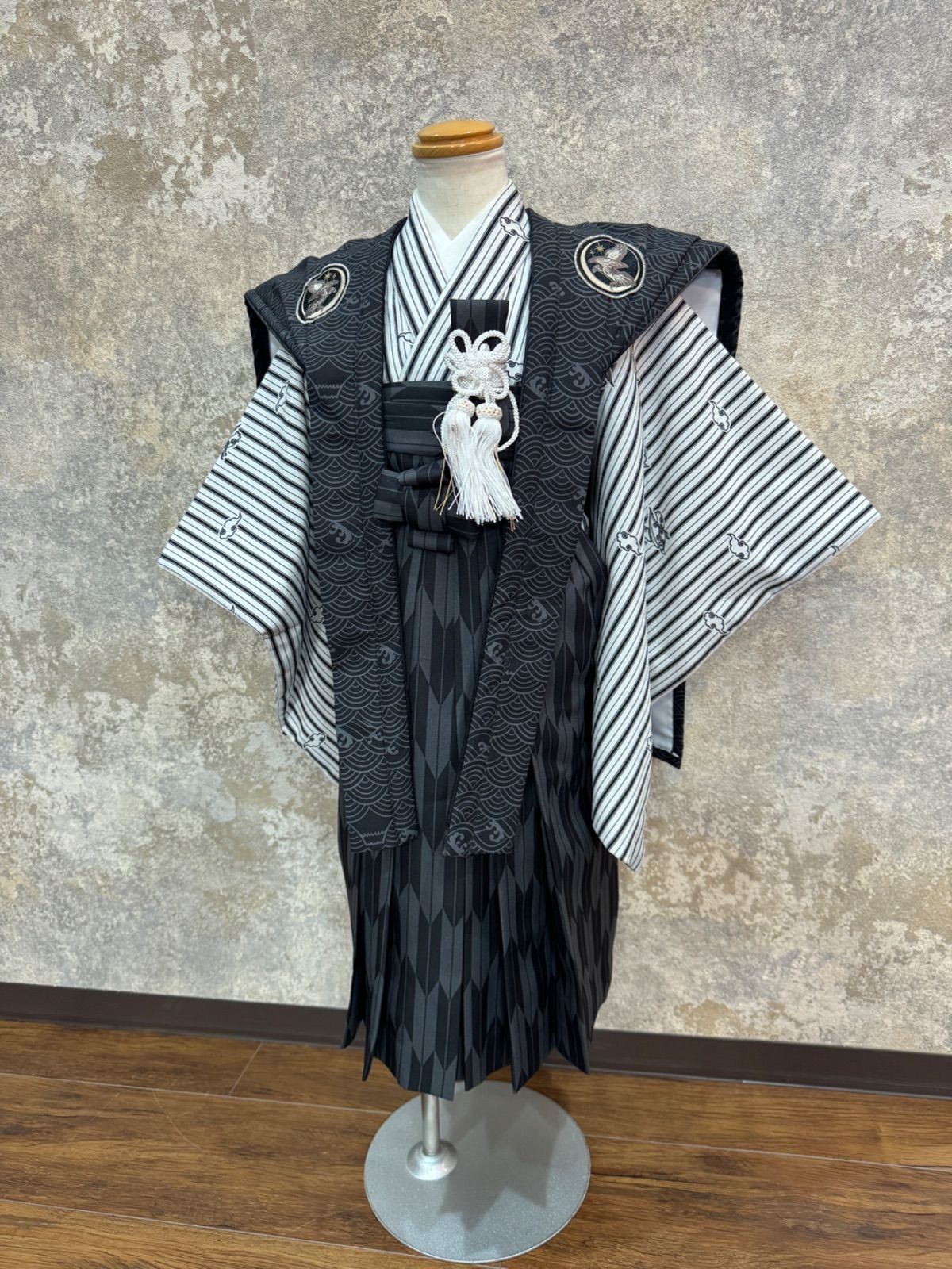 5歳男の子 七五三着物＋袴セット ジャパンスタイル