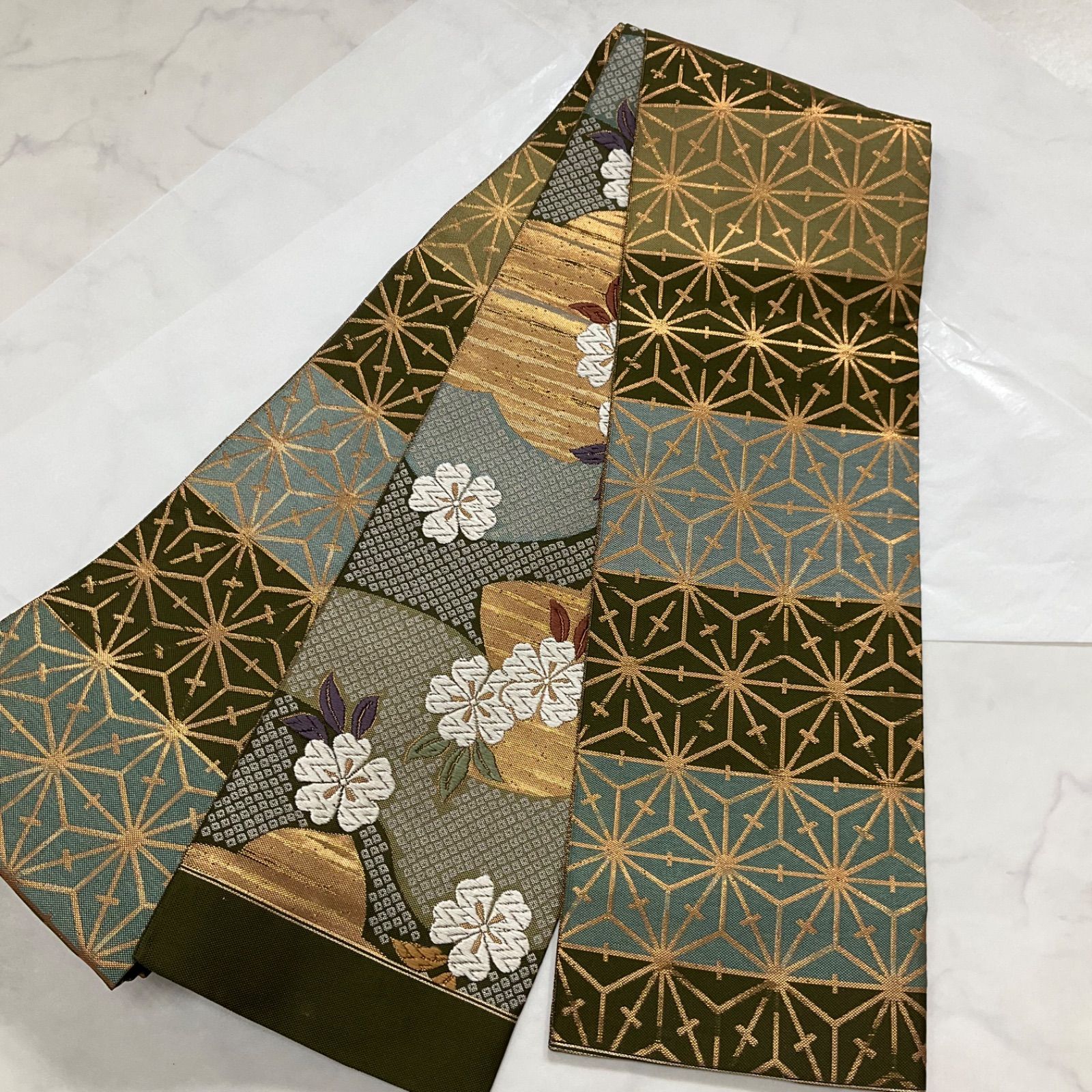 ○kimono+one○未使用同然○最高級西陣織○素敵な半幅帯○唐織