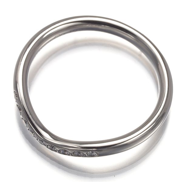 ティファニー リング ダイヤ ダイヤモンド カーブドバンド 9P ピンキー  