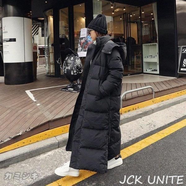 厚手ロングコート ダウンインナー