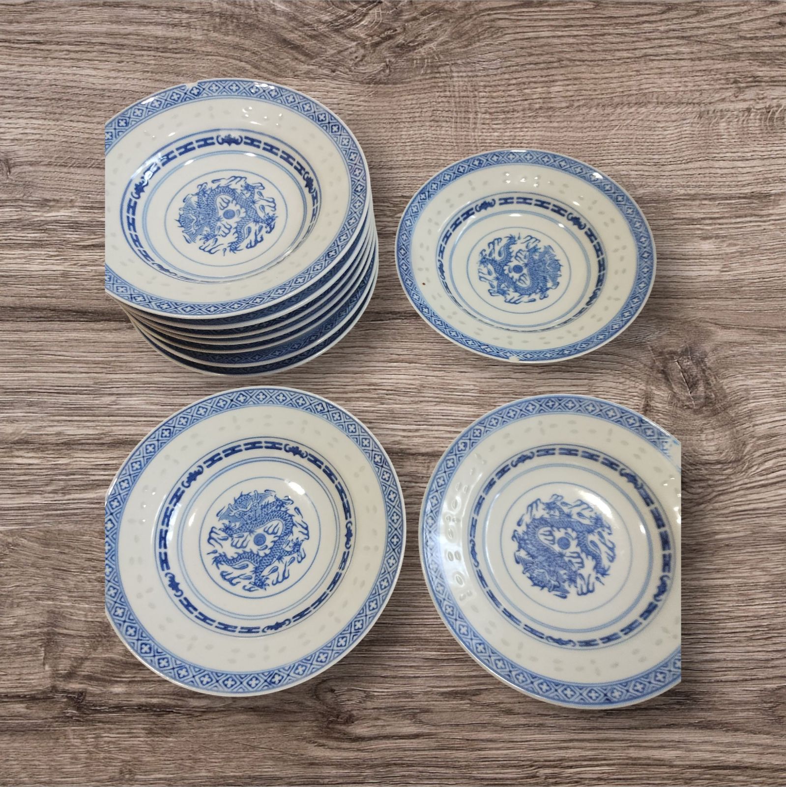 陶磁器 青龍模様 景徳鎮 中国製 小皿 10皿 dd25G（T）19 - メルカリ
