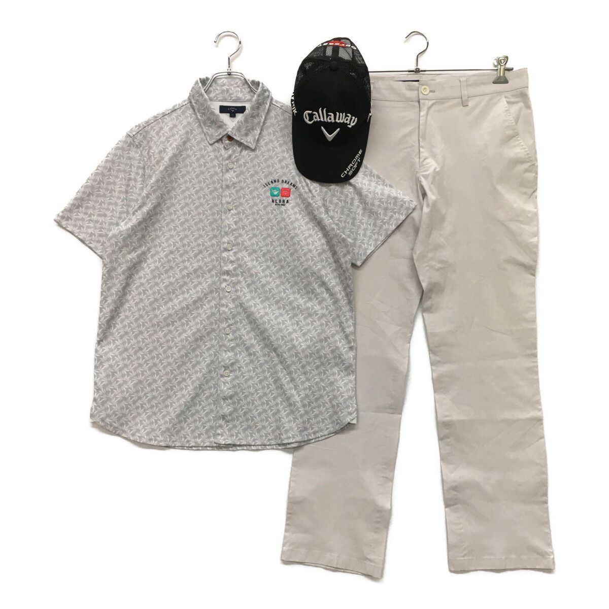 中古 メンズ キャロウェイ Callaway コーディネートセット LL コースデビュー 初ラウンド 春夏