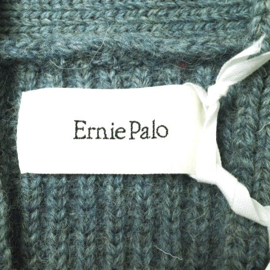 新品 Ernie Palo アーニーパロ 24AW 日本製 SHETLAND WOOL RIB MIDDLE CARDIGAN  シェットランドウールリブニットカーディガン EP08KN01 48 SAX トップス g19029 - メルカリ