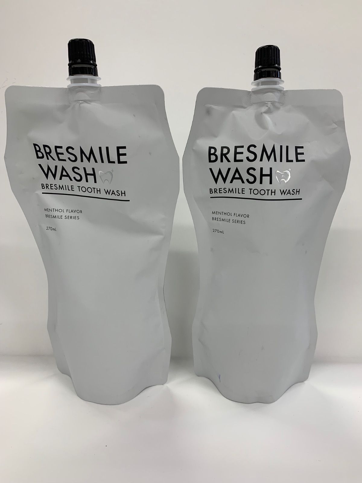 ブレスマイルウォッシュ 液体歯みがき 270mL BRESMILE ブレスマイルウォッシュ3個  | 汚れが見える マウス