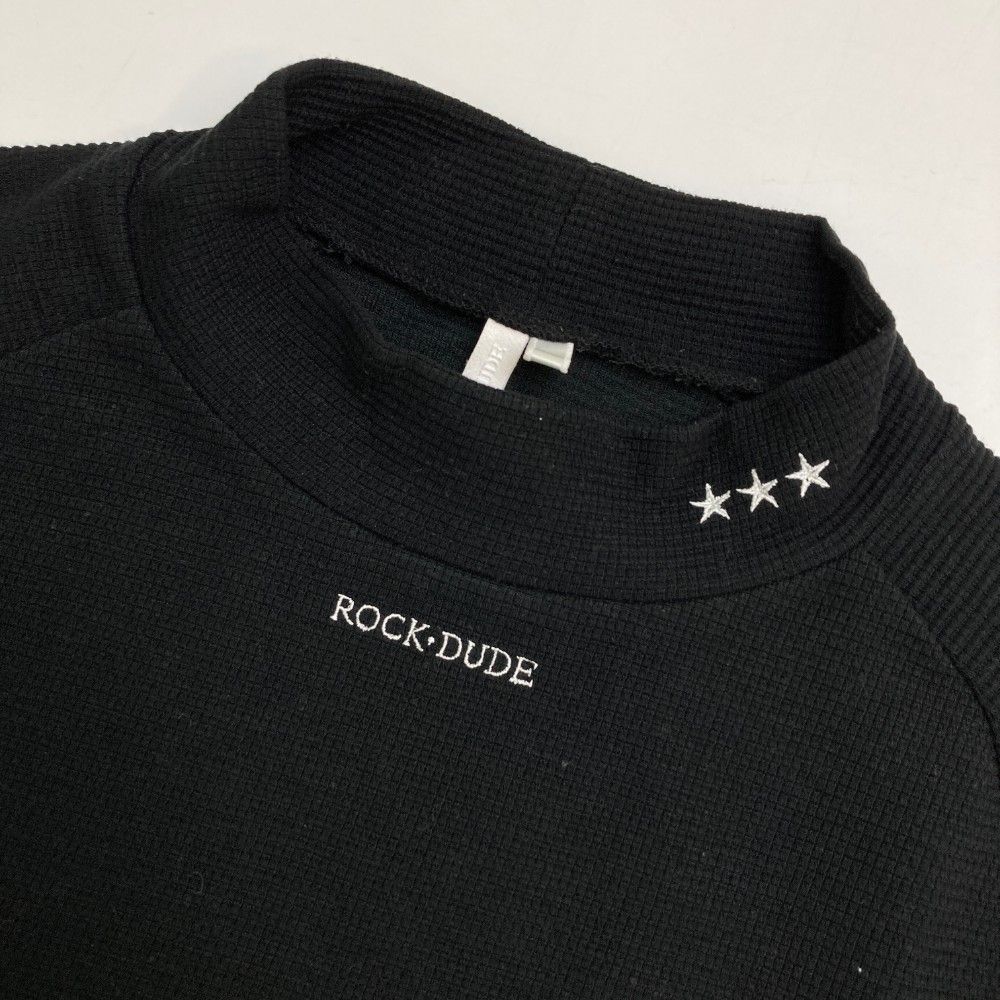 サイズ：02 ROCK DUDE ロックデュード モックネック長袖Tシャツ