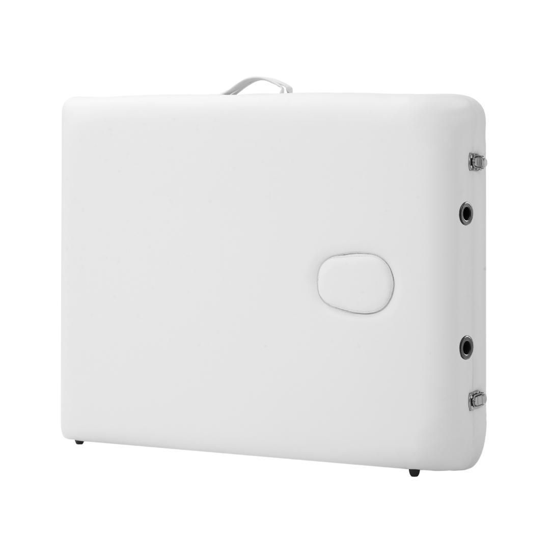 ホワイト】マッサージベッド折りたたみ コンパクト超軽量エステベッド