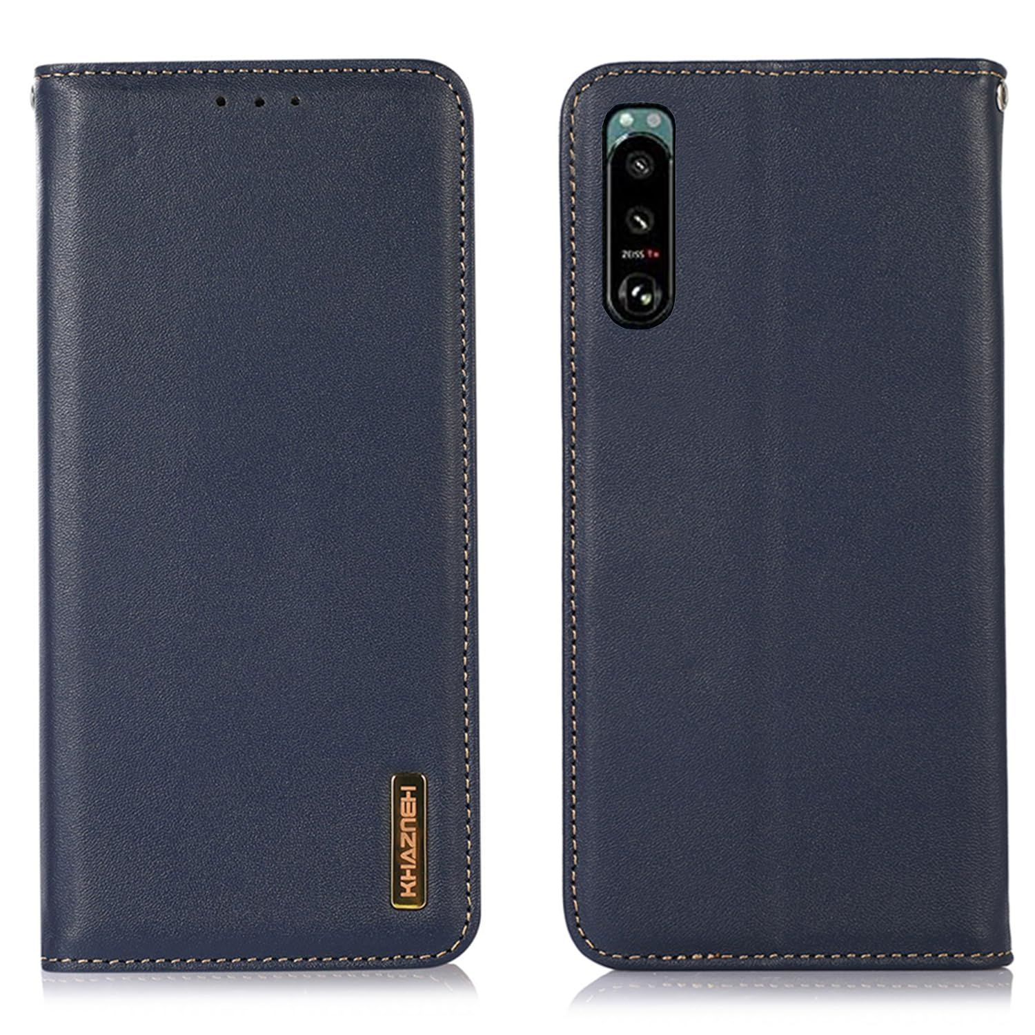 高品質，最新作 【特価セール】II ケース 手帳型 本革 エクスペリア5 ii 5 SOG02/SO-52A/A002SO/XQ-AS42 カバー 牛革 財布型 上質ナッパレザー 高級本皮 耐衝撃 マグネット式ボタン Xperia スピーカーホール付き カード その他