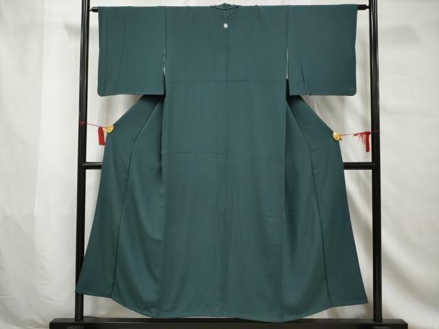 平和屋着物▽上質な色無地 単衣 横段地紋 甚三紅色 正絹 逸品 CAAT0753dy