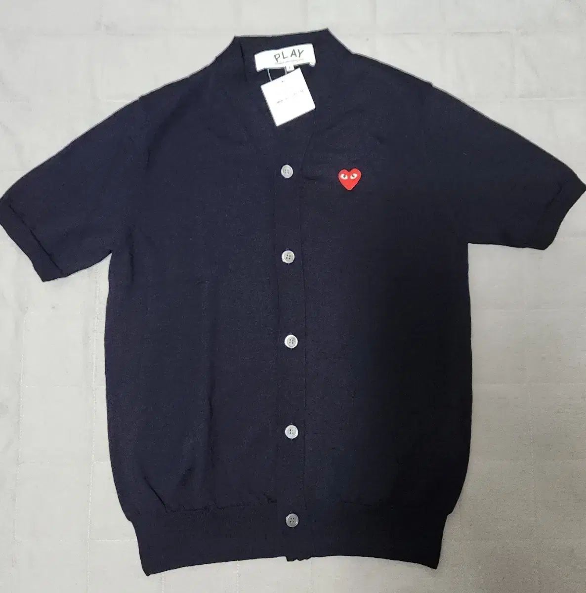 COMME des GARCONS 半袖カーディガン S COMME des GARCONS(コム・デ・ギャルソン) 半袖 カーディガン L