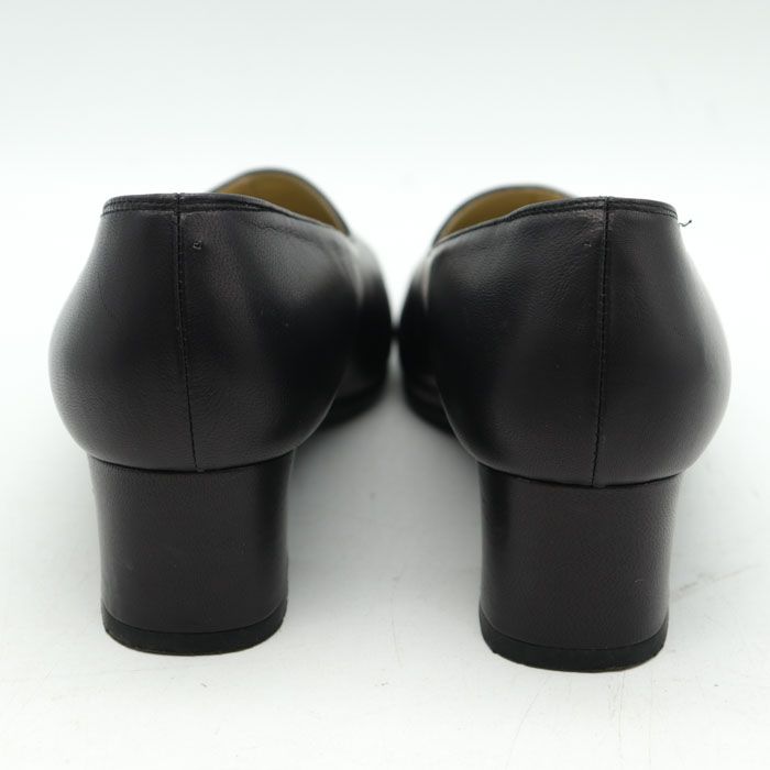 極上の美品！　ＲＩＺ　Comfortの本革製ブラックパンプス＊サイズ２３EEE riz comfort パンプス 23cm