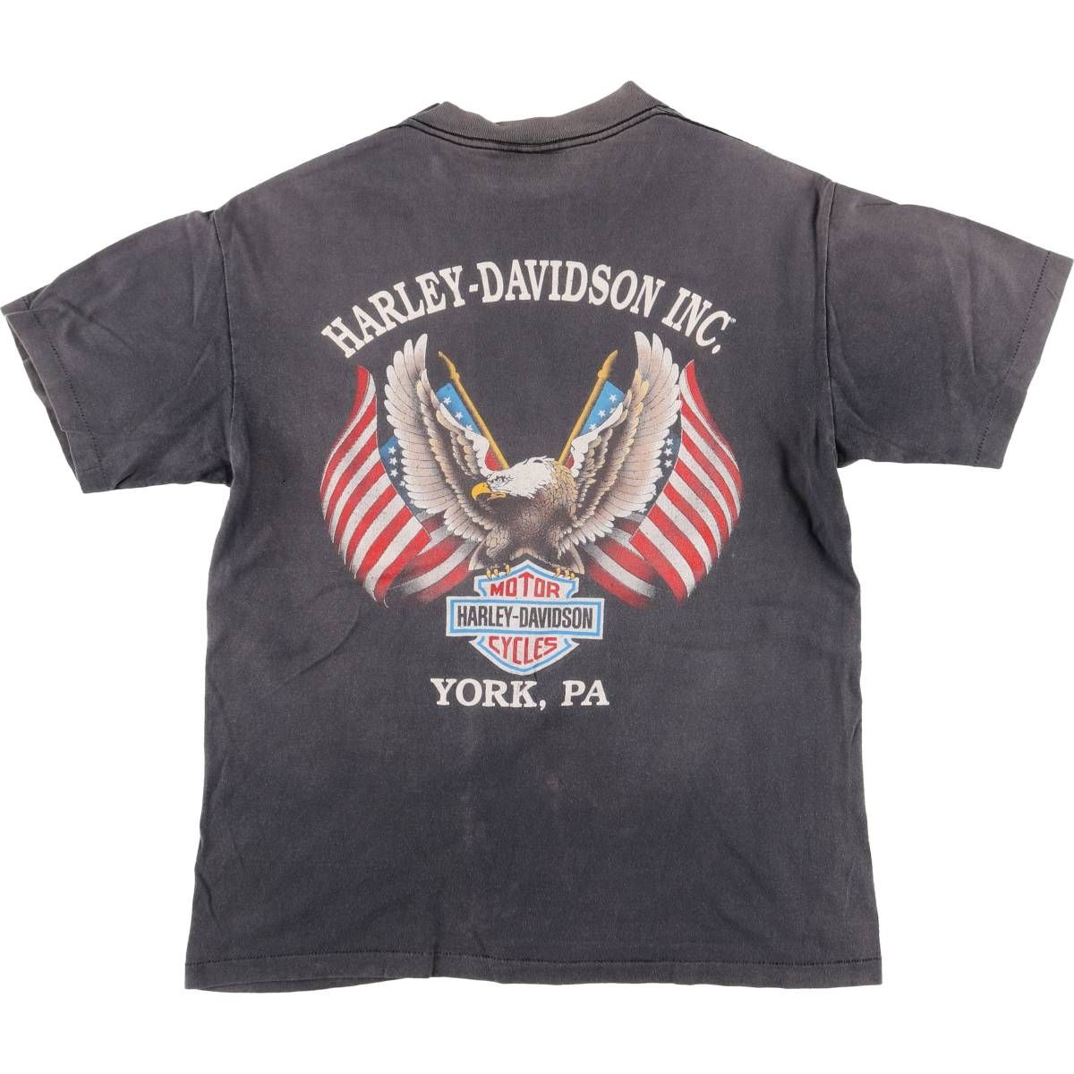古着 ハーレーダビッドソンHarley-Davidson鷲柄イーグル柄USA製 古着