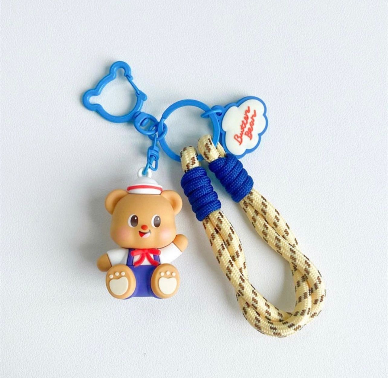 バターベア butterbear チャーム キーホルダー キーリング - メルカリ