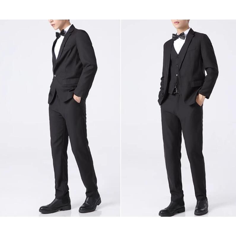 メンズスーツセット タキシード マジック演出司会舞台ステージ服 ジャケット＋パンツ男性用ダンスウエア結婚式 演奏会 撮影衣装 スーツ