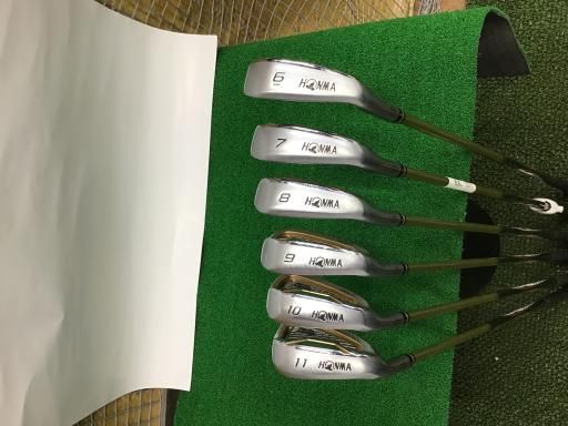 本間ゴルフ BERES IS-06 6S レフティ アイアンセット IR 2S ARMRQX 47 アイアン フレックスR メンズ 男性用 左利き レフティ 左用 Cランク ゴルフクラブ